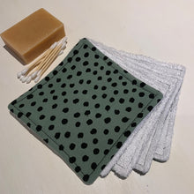 Load image into Gallery viewer, Attic People Reusable Cloth Wipes Sage Green
