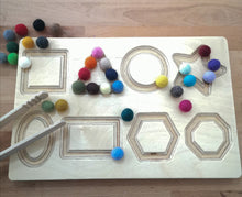 Load image into Gallery viewer, hellion toys shape board with pom poms little twidlets

