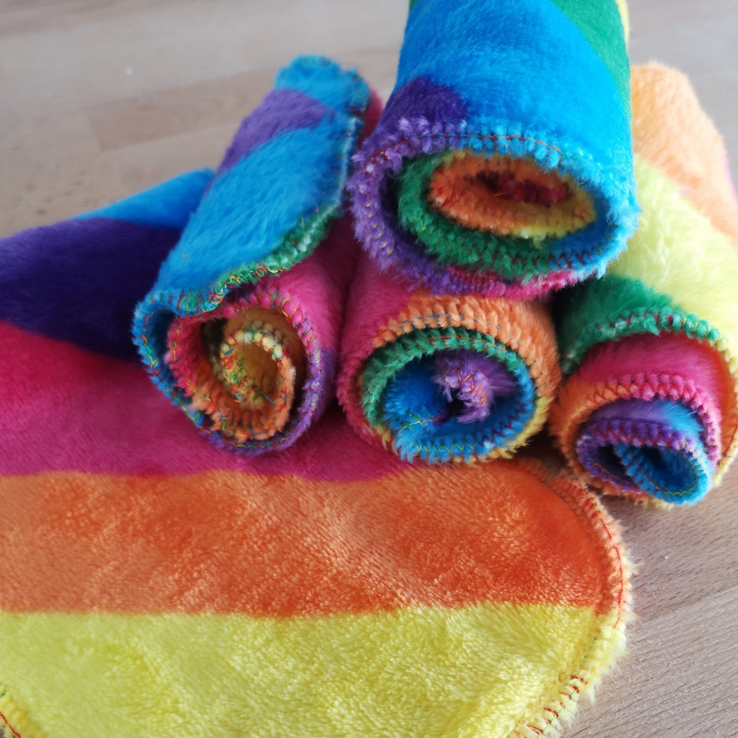 Sew Sustainable Reusable Nappy Liners - Rainbow