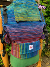 Load image into Gallery viewer, Sensimo Slings - Freely Grow - Buckle Carrier - Heart Woven Rainbow | Little Twidlets
