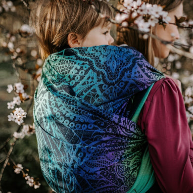 Fairy Wings Ocean Vibes - Woven Wrap - Size 6 Baby carrying sling | Little Twidlets