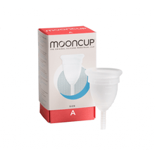 Load image into Gallery viewer, Size A Mooncup menstrual period cup  for eco friendly periods little twidlets
