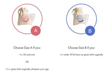 Load image into Gallery viewer, Mooncup Menstrual Cup  size guide  Little Twidlets 
