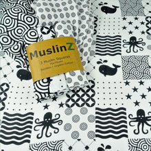 Load image into Gallery viewer, MuslinZ Bamboo/Organic Cotton Muslin Squares - 3 pack
