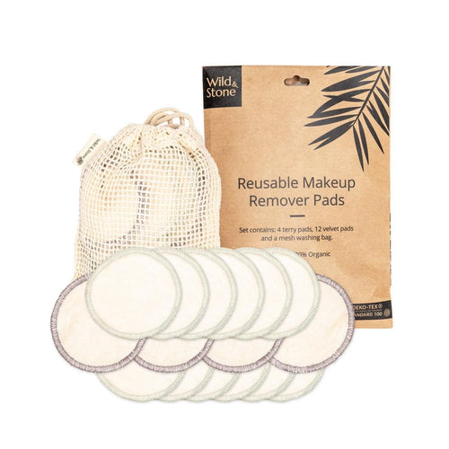 Reusable Makeup Remover Pads - Pack of 16 wild and stone in mesh bag. Little twidlets 