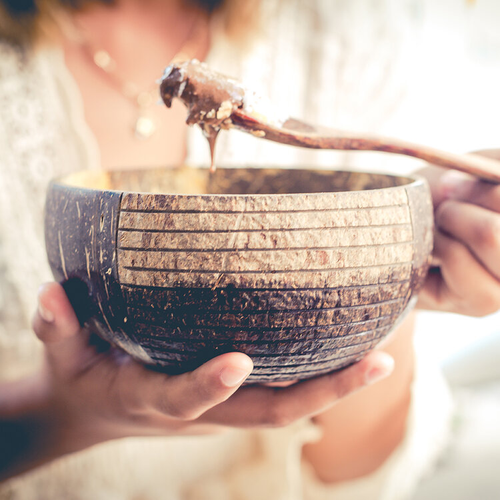 Eco-friendly Coconut Bowl & Spoon Single Set Jungle Culture Little Twidlets