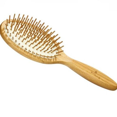 Bamboo Hairbrush - With Wooden Pins (Oval) (FSC 100%) Little Twidlets