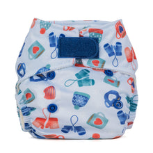 Load image into Gallery viewer, Baba and Boo reusable cloth nappy little twidlets wrapped up
