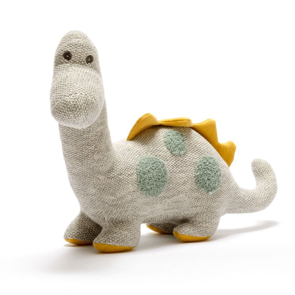Knitted Organic Cotton Diplodocus Large Dinosaur Toy