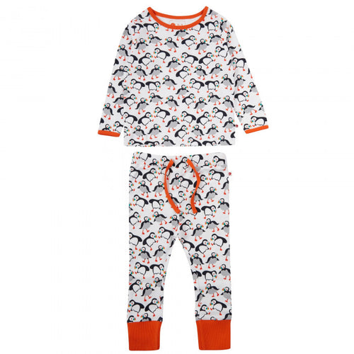 Piccalilly Kids Pyjamas - Puffins Organic Pjs Little Twidlets