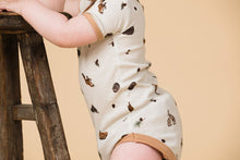 Load image into Gallery viewer, over the fence bodysuit littlelamb nappies organic cotton little twidlets
